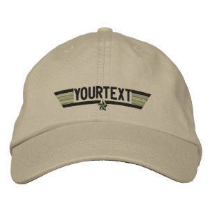 Classic Personalised Star Wings Your Text Embroidered Hat