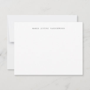Classic Personalised Stationery Card