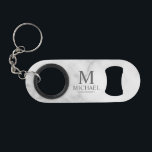 Classic Personalized Groomsman Monogram and Name<br><div class="desc">Personalized Groomsman Gifts featuring personalized monogram, groomsman's name and title in classic serif font style. Perfect as a personalized gift for groomsmen, best man, father of the bride, or anyone special in your wedding party. Please note: The marble details are simulated in the design. No real marble will be used...</div>