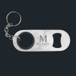 Classic Personalized Groomsman Monogram and Name<br><div class="desc">Personalized Groomsman Gifts featuring personalized monogram, groomsman's name and title in classic serif font style. Perfect as a personalized gift for groomsmen, best man, father of the bride, or anyone special in your wedding party. Please note: The marble details are simulated in the design. No real marble will be used...</div>