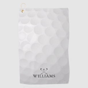 Classic Personalized Name Golf Clubs Golf Towel