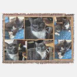 "Classic Pet Photo Blanket" Throw Blanket