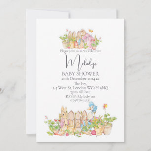 Classic Peter Rabbit 5x7  Baby Shower Invitations. Invitation