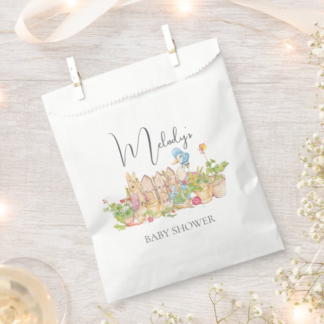 🐰🌿 Classic Peter Rabbit Party Favor Bags (Clipped)