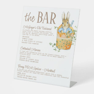 Classic Peter the Rabbit Baby Bar Drinks Sign