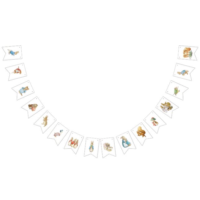 Classic Peter the Rabbit Baby Shower Bunting Flags (All)