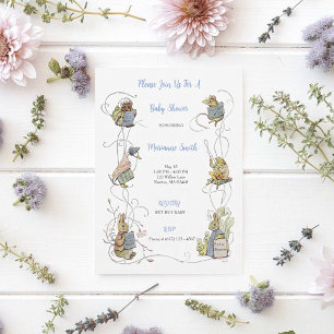 Classic Peter the Rabbit Baby Shower Invitation