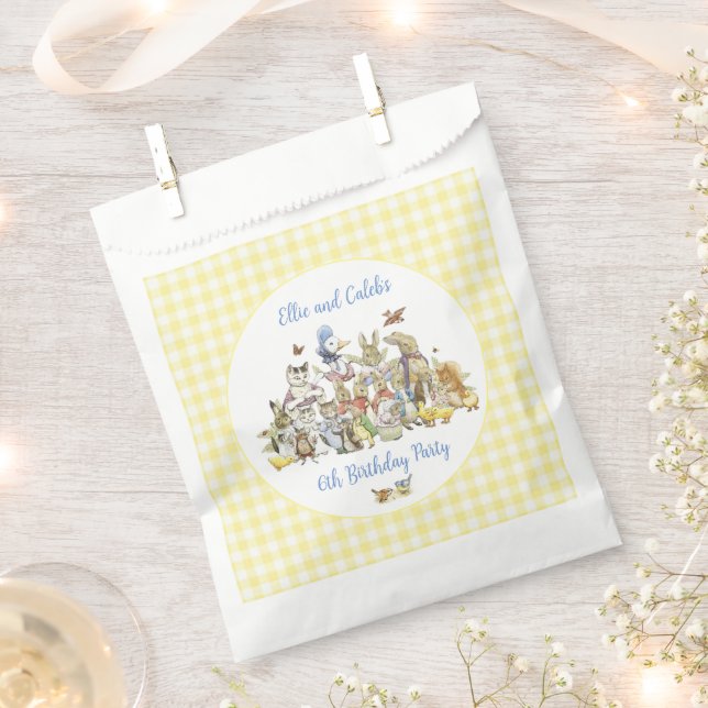 Classic Peter the Rabbit Birthday Party  Favour Bags (Clipped)