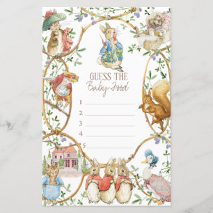 Classic Peter the Rabbit Guess the Baby Food Game