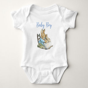 Classic Peter the Rabbit Twins Personalised Baby Bodysuit
