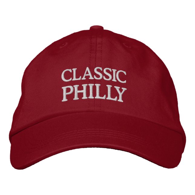 CLASSIC PHILLY EMBROIDERED BASEBALL CAP (Front)