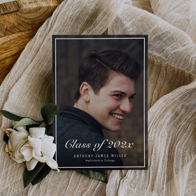 Classic photo college graduation announcement (Creator Uploaded)