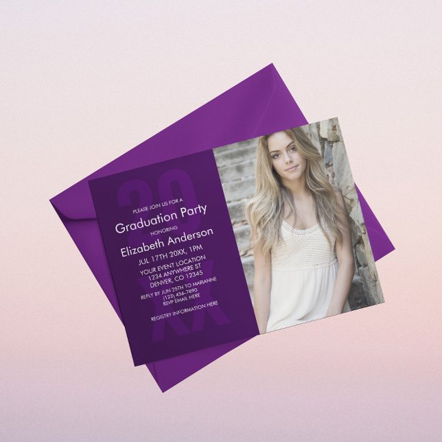 Classic Photo Graduation Invitation (Creator Uploaded)