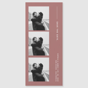 Classic Photo Strip Wedding Magnetic Save The Date