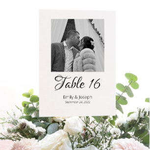 Classic Photo Table Numbers