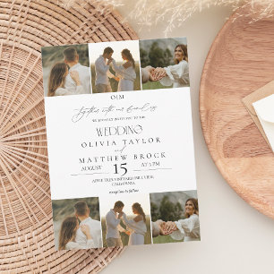 Classic  Photo Wedding Invitation