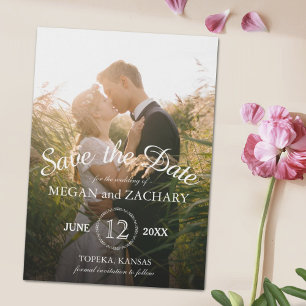 Classic Photo Wedding Save the Date Custom Magnetic Invitation