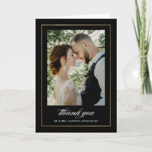 Classic Photo Wedding Thank You Card