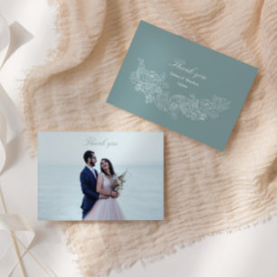 Classic Photo Wedding Thank You Card