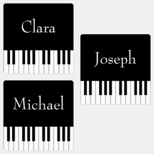 Classic Piano Keyboard Musicians' Custom Name