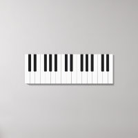Classic Piano Keys Black & White