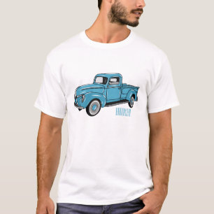 Classic pick up truck cartoon illustration T-Shirt