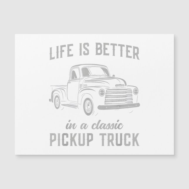 Classic Pickup Truck Guy Vintage (Front)