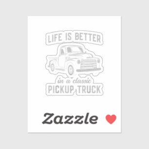 Classic Pickup Truck Guy Vintage