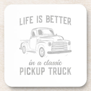Classic Pickup Truck Guy Vintage Coaster