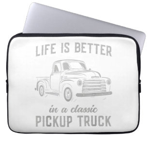 Classic Pickup Truck Guy Vintage Laptop Sleeve