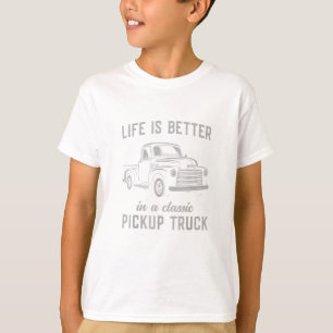 Classic Pickup Truck Guy Vintage T-Shirt