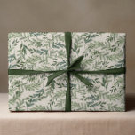 Classic Pine on Cream Wreath Christmas Holiday Wrapping Paper<br><div class="desc">***this design is part of a christmas holiday collection*** _______________________ this design template is fully editable and customisable by you the customer - click personalise further button if you with to move, add, delete or make major changes to the design _______________________ *if you have any DESIGN questions or need more...</div>
