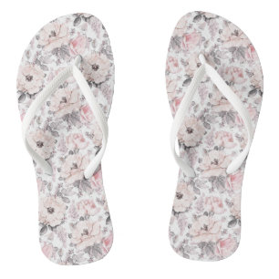 Classic Pink & Grey Pattern Jandals