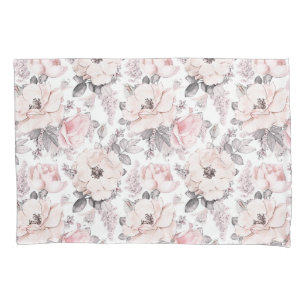 Classic Pink & Grey Pattern Pillowcase