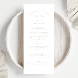 Classic Pink Taupe Calligraphy Formal Wedding Menu<br><div class="desc">This Design is part of a collection;
Please get in touch with me if you need help finding matching designs or products;
Also available in alternate colours</div>
