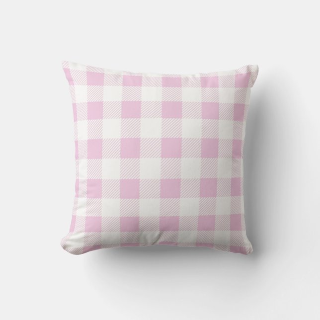 Classic pink white  cushion (Front)