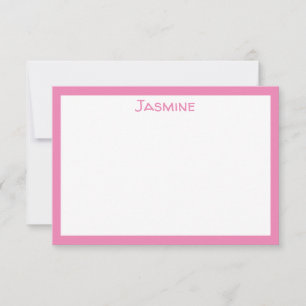 Classic Pink with Name Card