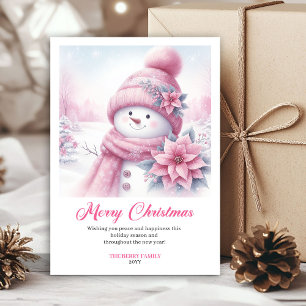 Classic Pinkmas Digital Kids Christmas Greeting Holiday Card