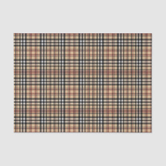 Classic plaid design tissue paper