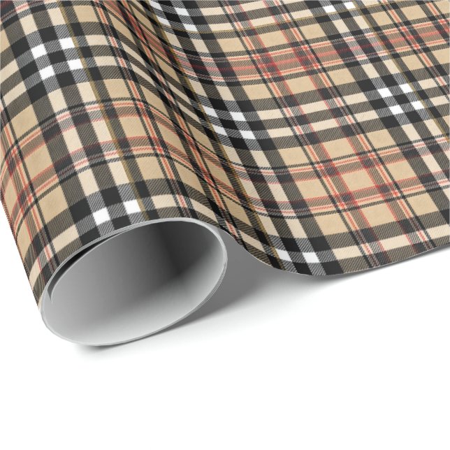 Classic plaid design wrapping paper (Roll Corner)