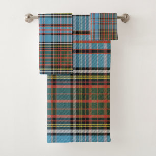 Classic Plaid Elegant Anderson Tartan Bath Towel Set