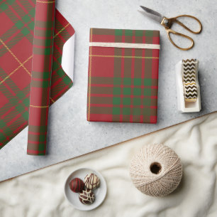 Classic Plaid Elegant Rustic Tartan Wrapping Paper