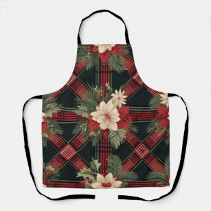 Classic Plaid Kitchen Apron