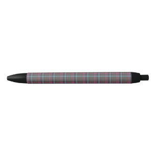 Classic Plaid Pattern Black Ink Pen