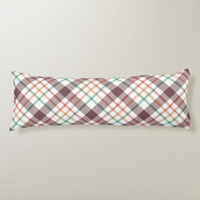 Classic Plaid Pattern Body Cushion (Front)