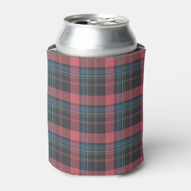 Classic Plaid Pattern Can Cooler (Can Front)