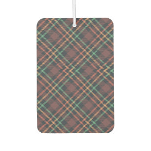 Classic Plaid Pattern Car Air Freshener