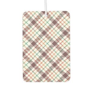 Classic Plaid Pattern Car Air Freshener