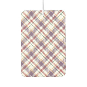 Classic Plaid Pattern Car Air Freshener