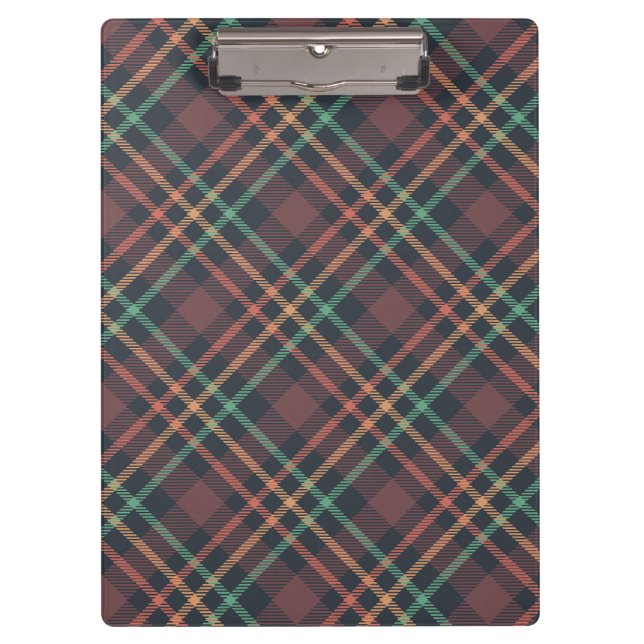 Classic Plaid Pattern Clipboard (Front)
